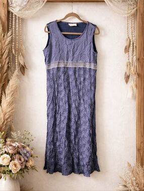 90s Y2K Vintage Witchy Cottage Grunge Boho Maxi Dress Jacquard Floral Artsy 12